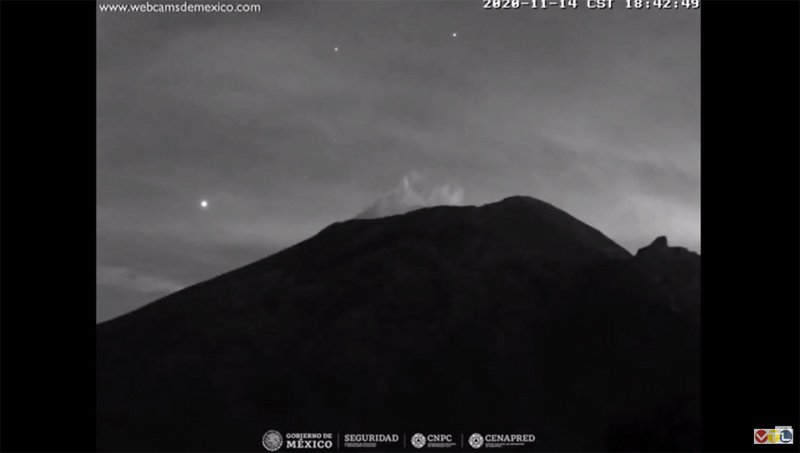 11-14-2020 Popocatepetl Volcano Mexico